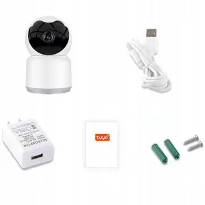 Pametna WIFI brezžična vrtljiva 3MPX nadzorna kamera sledenje TUYA