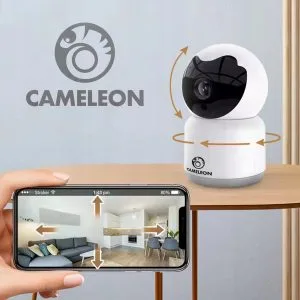 Pametna WIFI brezžična vrtljiva 3MPX nadzorna kamera sledenje TUYA