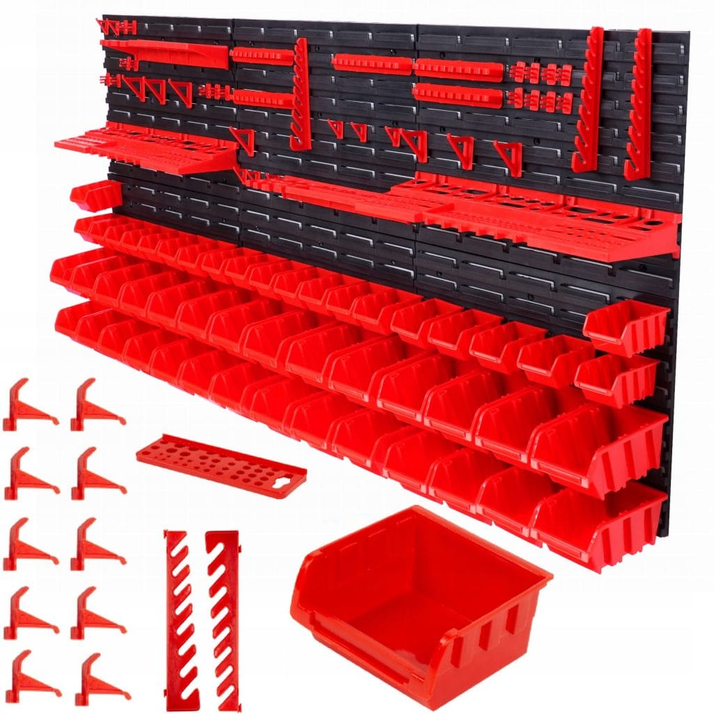 Stenski predalnik PVC 74 delni organizator orodja 170x78cm