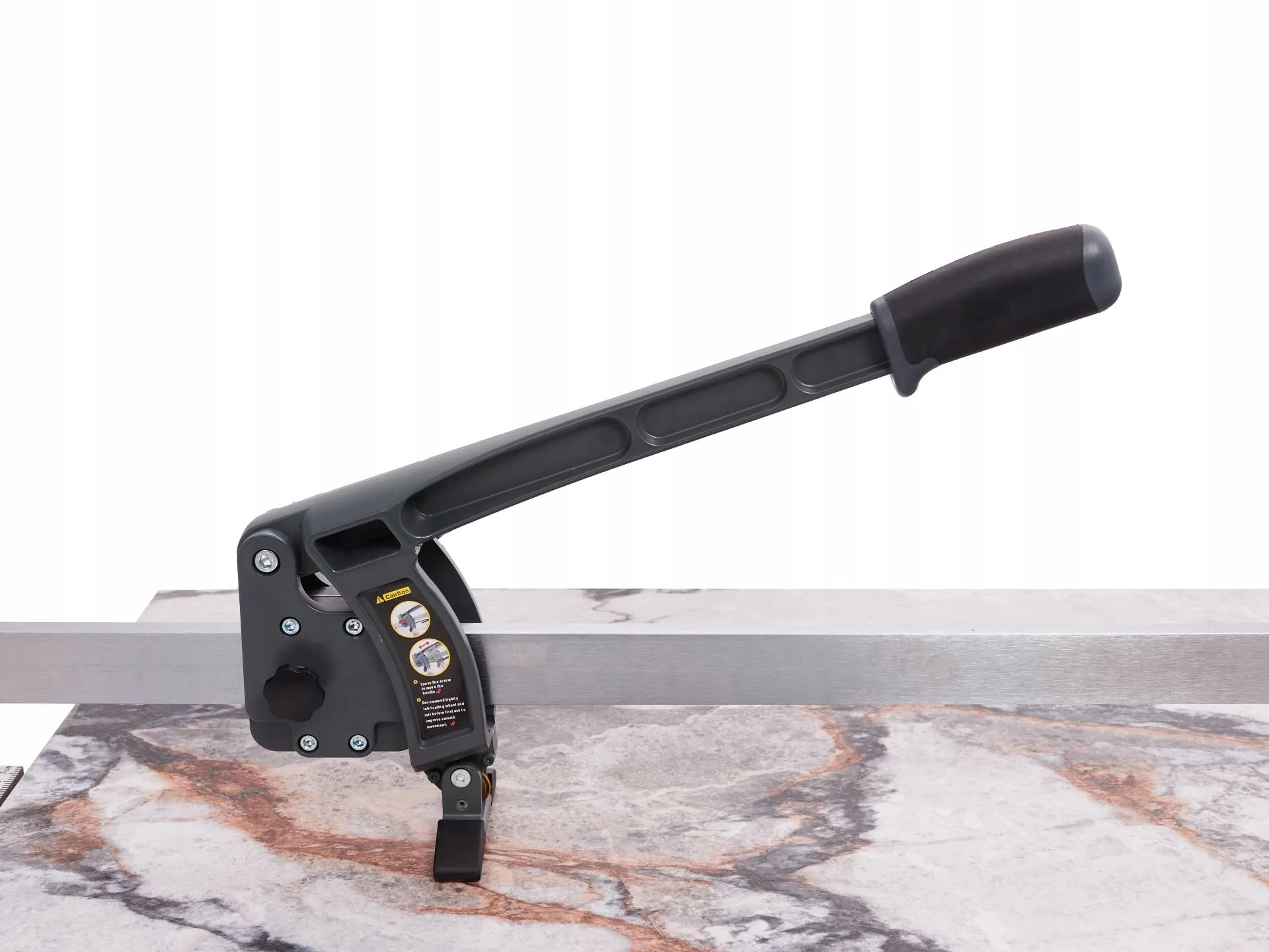 PRO jednostruki veliki keramički rezač do 1200 mm na kotačima + laser 12 Veliki keramički rezač s jednom trakom 1200 mm na kotačima s laserom