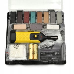 Set trdega voska za popravilo talnih prask na različnih površinah