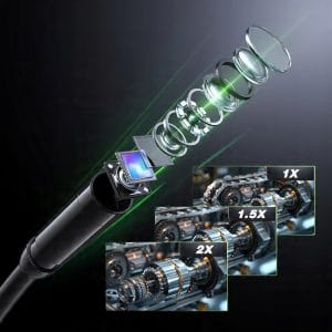 LCD LED 8mm Full HD endoskopska inšpekcijska kamera z monitorjem 5m IP67