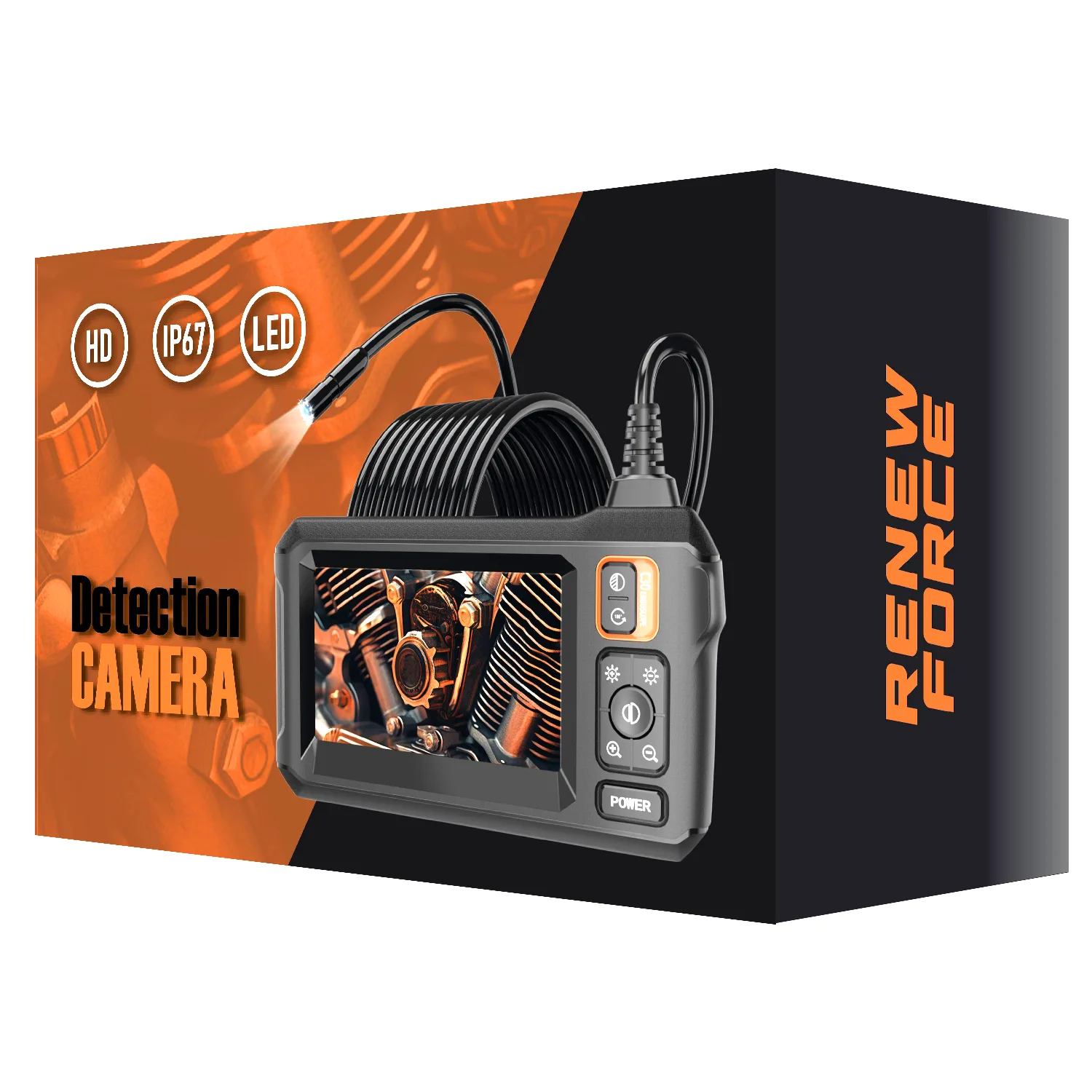 LCD LED 8 mm Full HD endoskopska inspekcijska kamera s monitorom 5 m IP67 10 LCD LED 8mm Full HD endoskopska inspekcijska kamera s monitorom 5m IP67 - slika 8