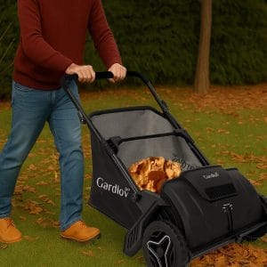 Alternative view of Mehanski pobiralec listja in trave zbiralnik listja