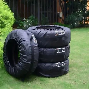 Alternative view of Komplet 4 prevlek za avtomobilske pnevmatike 13-17 palcev z ročaji