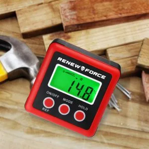 Alternative view of 3v1 mizarski magnetni digitalni LCD kotomer