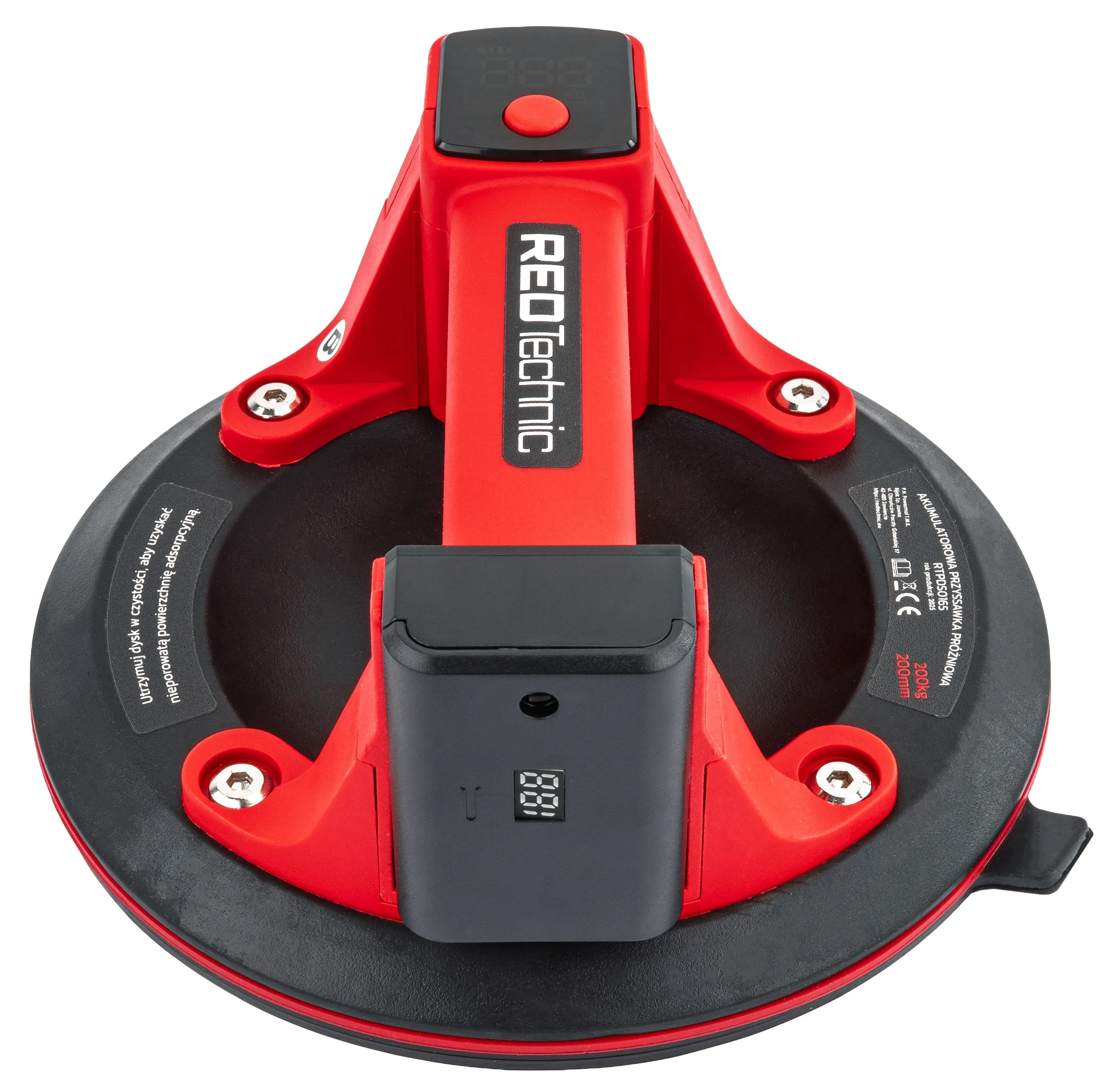 Set ručki za usisavanje na baterije s vakuumskom čašicom 200 mm do 200 kg LCD 1,5 Ah kućište - slika 13