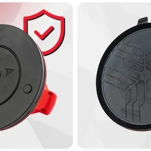 Set ručki za usisavanje na baterije s vakuumskom čašicom 200 mm do 200 kg LCD kućište 1,5 Ah