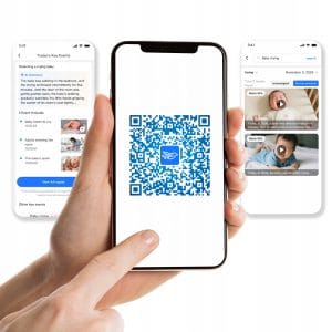 WIFI dvojna brezžična vrtljiva 3MPX Full HD videonadzorna kamera IR PIR LED siva 24 Siva WIFI dvojna brezžična vrtljiva videonadzorna kamera z IR PIR LED