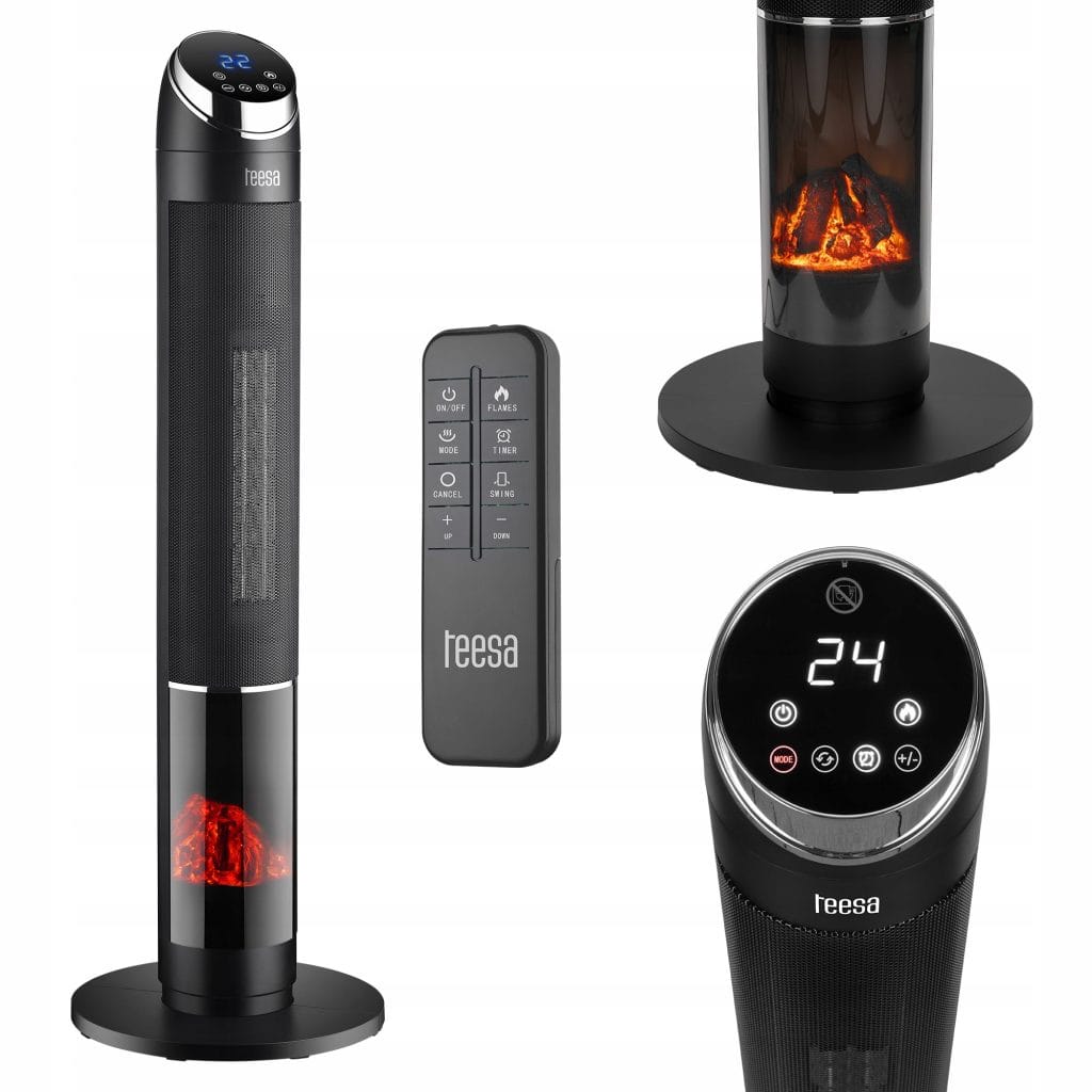 2000W nihajni touch električni keramični ventilatorski grelni kamin LCD 100cm + daljinec