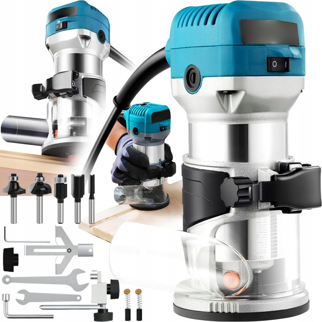 Set 2000W namizni nadrezkar rezkalnik 6-8mm do 33.000 vrt/min