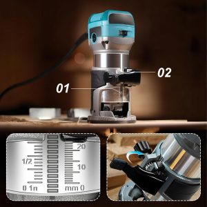 Set 2000W namizni nadrezkar rezkalnik 6-8mm do 33.000 vrt/min