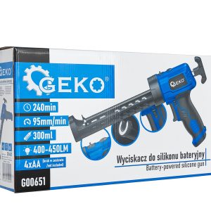 Avtomatska baterijska LED lepilna pištola za nanašanje silikonov in mas do 300ml