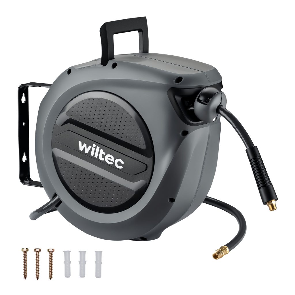 Stenska kompresorska avtomatska izvlečna cev na kolutu 15m 17Bar