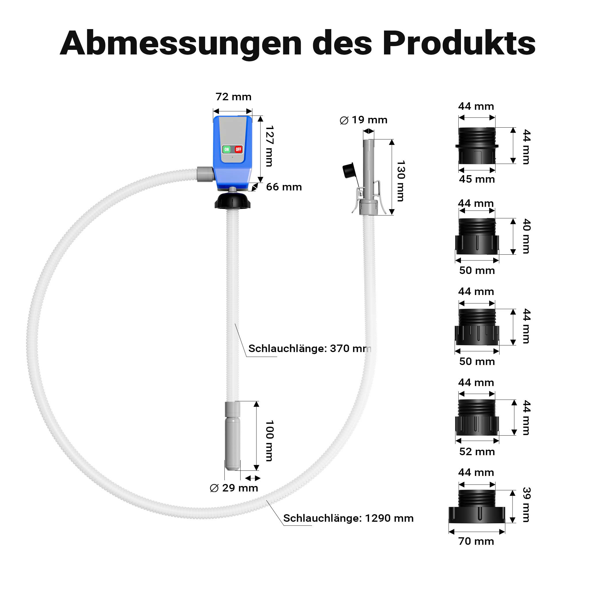 Prijenosna 12V samousisavajuća pumpa za gorivo na baterije 12 L/min 4 Prijenosna 12V samousisavajuća pumpa za gorivo na baterije 12 L/min - slika 3