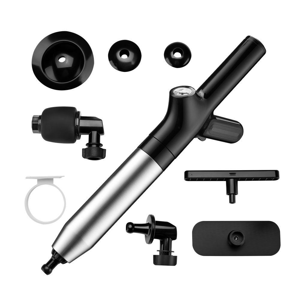 Tlačni čistilec za čiščenje odtočnih cevi inox odmaševalec odtokov 8bar