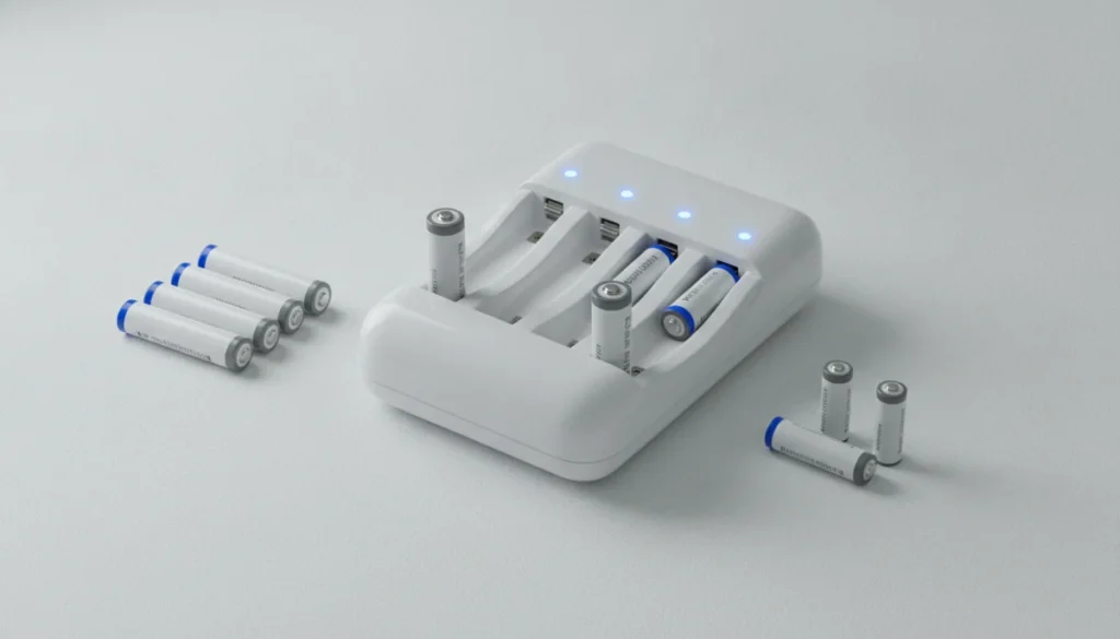 Univerzalni Polnilnik Za 4 Baterije AA In AAA + 4700mAh Baterije GRATIS - HALOorodje.si Spletna Trgovina