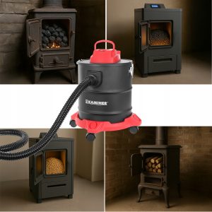 HEPA 20L industrijski kaminski sesalnik za pepel 1600W torba za drva 18 Industrijski sesalnik za pepel s torbo za drva na leseni podlag
