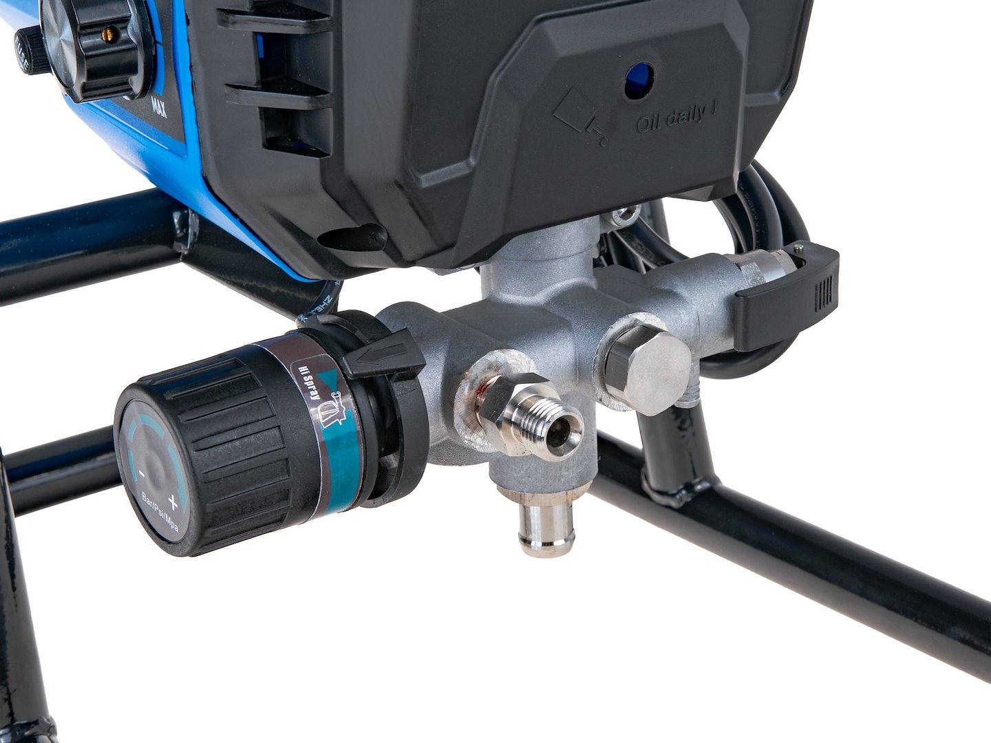 Set 700W razpršilec barve airless 7.5m hidrodinamična lakirna enota 200Bar X10 8 Električni brezzračni razpršilec barve s cevjo in brizgalno pištolo na stojalu