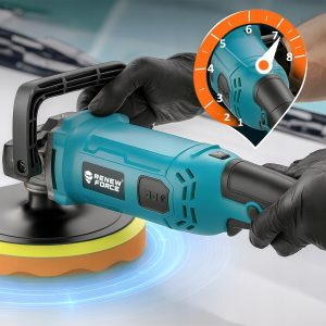 Rotacijski avtomobilski polirnik 2600W z regulacijo hitrosti