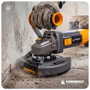 Rotaciona brusilica za beton i kamen sa vakuumskim pogonom od 1400 W, 125 mm, 2300–8000 o/min, 17 Rotaciona brusilica za beton i kamen sa vakuumskim pogonom od 1400 W, 125 mm, 2300–8000 o/min